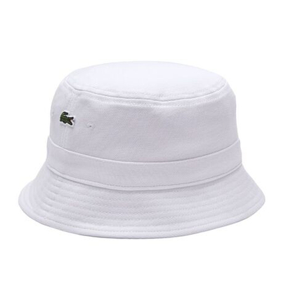 Теннисная кепка Lacoste Organic Cotton Bucket Hat - white