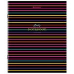 Тетрадь А5, 96 л., BRAUBERG, скоба, клетка, глянцевая ламинация, "Color Stripes", 404430, 5шт