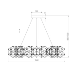 Подвесной светильник 90169/15 медь, LED