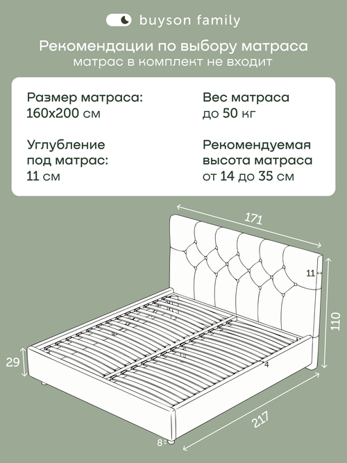 Кровать БайСтронг (велюр)