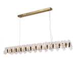 07695-120L,36-29 Люстра Мару латунь/черный жемчуг w120*16 h200 Led 40W (3000K). ТМ Kink Light