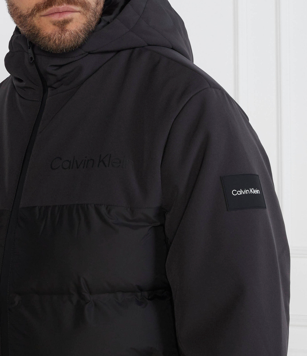 Куртка MIX MEDIA QUILT HOOD Calvin Klein - черный(K10K111889)