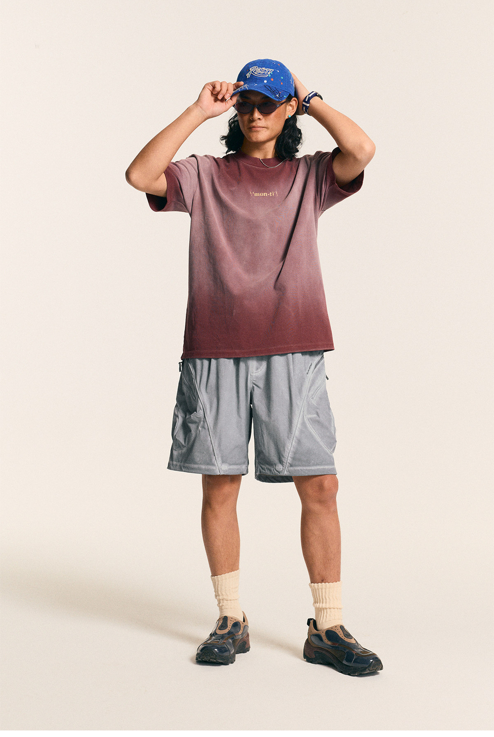 Шорты Nothomme Monterest Garment Dyed серый