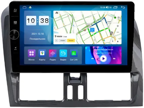 Магнитола для Volvo XC60 2008-2013 - Parafar PF189FHDAV на Android 13, CarPlay, 4G SIM-слот