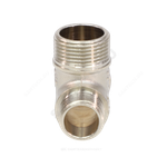 Тройник латунь никель переходной Ду 15х20х20 (1/2"х3/4"х3/4") НР/НР/НР VALFEX VF.131.N.034