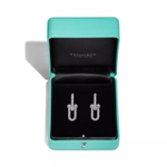 Серьги из белого золота 18k с бриллиантами, Tiffany 💠Hard Wear Large