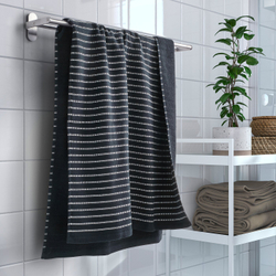 IKEA BROKGINST  (ИКЕА БРОКГИНСТ)  -  Банное полотенце - чёрный 70х140 см