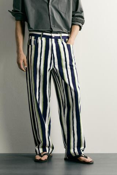 БРЮКИ STRAIGHT FIT В ПОЛОСКУ — ZARA · 2007/172