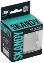SKANDY Выключатель карточный 30А SK-V15S серебряный IEK