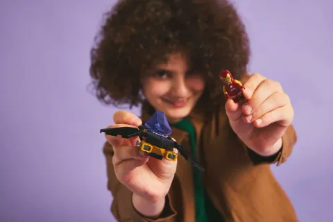 Конструктор LEGO Marvel 76310 Машина Железного человека и Черная пантера против Красного Халка