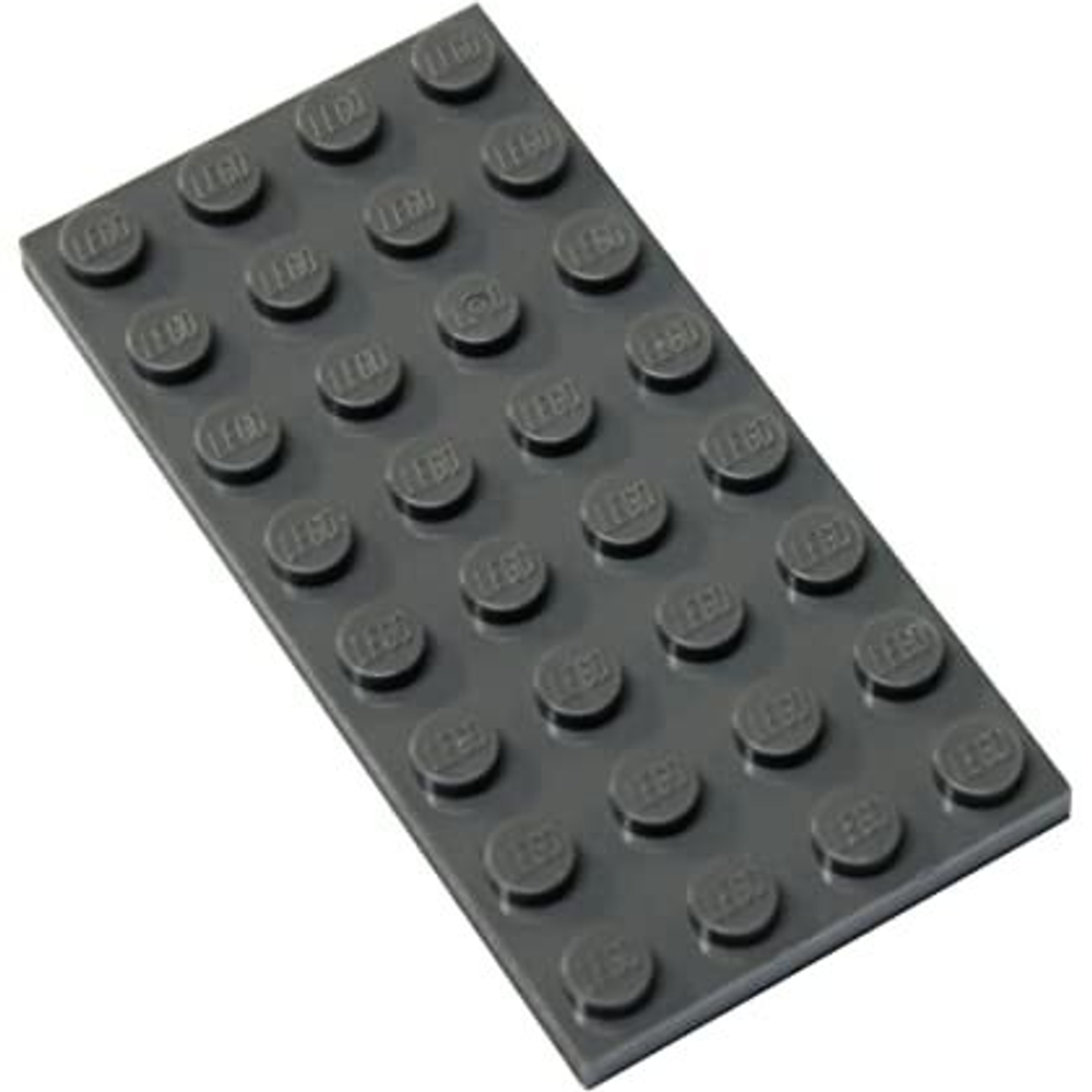 Lego 50шт Плитка 4x8 (темно-серый) 3035 / 4211061