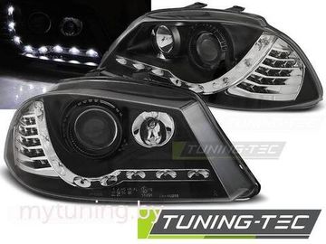 Передние фары Seat Ibiza 3 daylights black