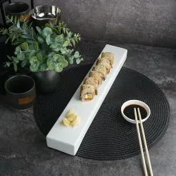 Блюдо прямоугольное 43*7 см h3,5 см брусок для закусок White Matt Panasia P.L. Proff Cuisine [1]