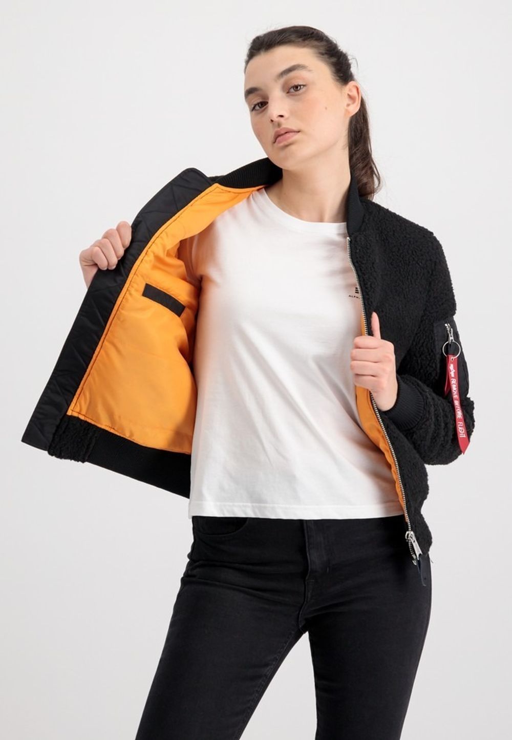 Куртка утепленная женская ALPHA INDUSTRIES MA-1 VF Teddy