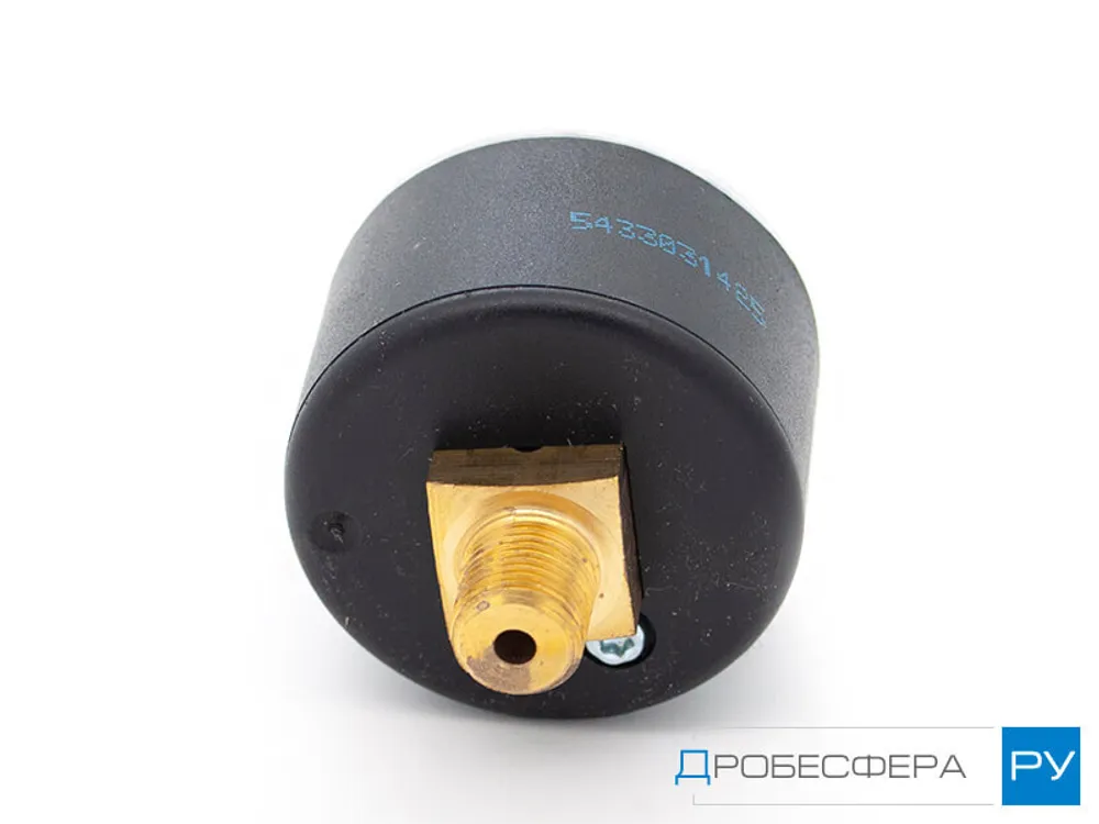 Манометр для компрессора 4 бар (0,4 МПа) осевой R 1/8" диаметр 49 мм арт. M053-P04