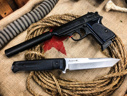 Тактический нож Aggressor AUS-8 Stonewash - изображение 7