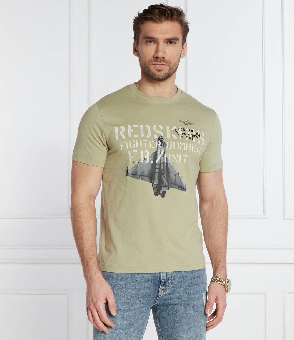 Футболка Aeronautica Militare - зеленый(TS2212J641)