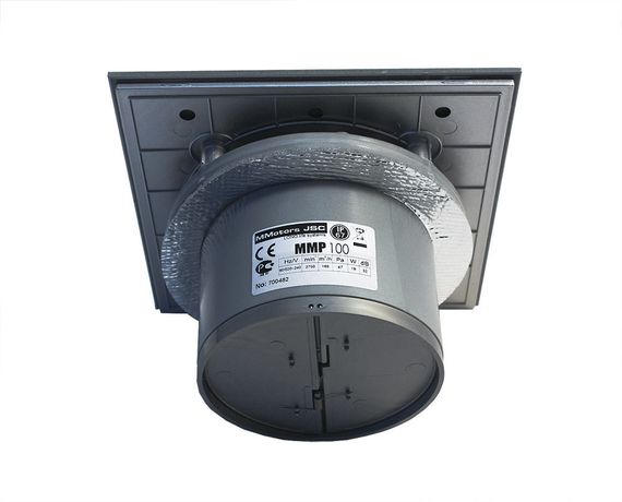 Вентилятор накладной MMotors JSC MMP-06 100/105 куб/ч Стекло/Квадрат Темно Серый