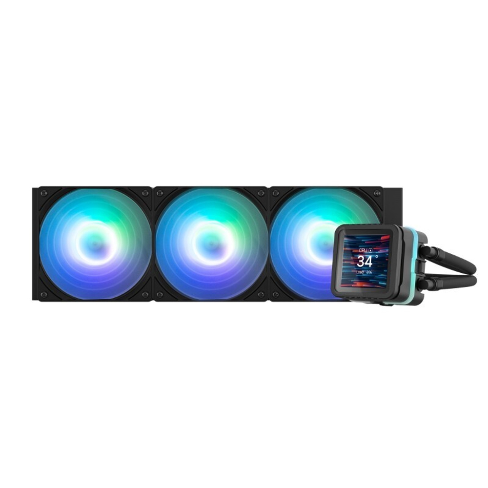 Система водяного охлаждения Zalman Alpha2 DS A36, 360mm, ARGB, LCD, black