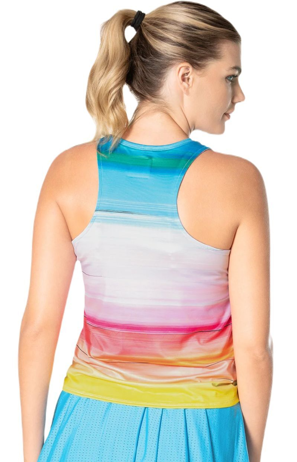 Женский топ теннисный Lucky in Love Tropical Sublime Tropical Bliss Tank - разноцветный