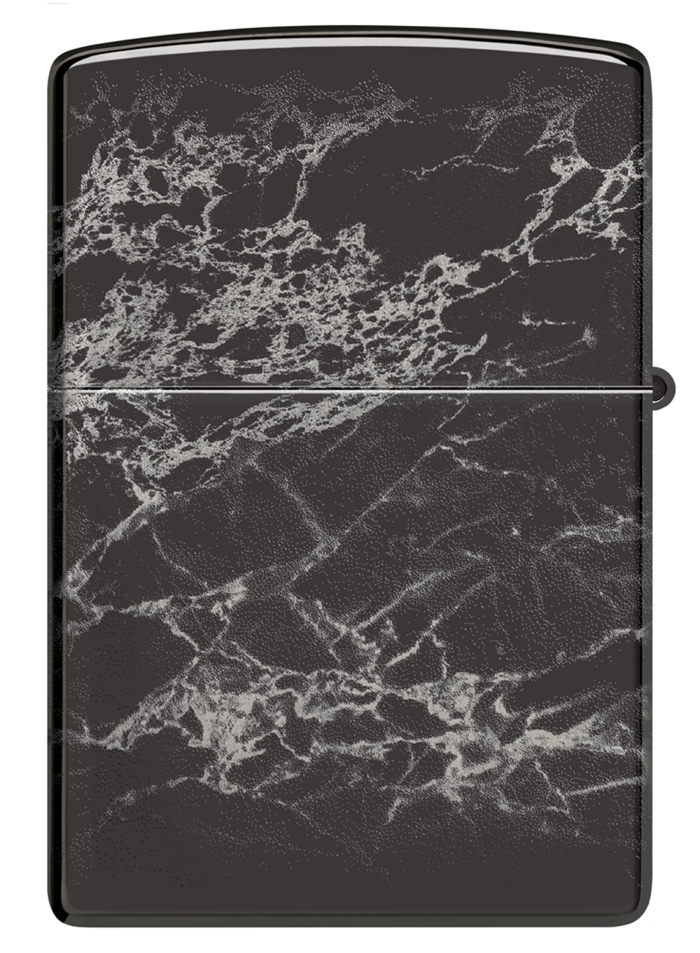 Зажигалка Zippo Classic с покрытием High Polish Black, латунь/сталь, черная, глянцевая, 38x13x57 мм