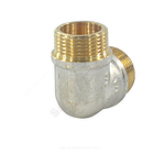 Угольник латунь никель реборда Ду 25 (1") НР/НР 9005 ГОСТ 32585-2013 Aquasfera 9005-03