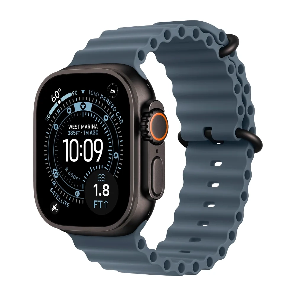 Умные часы Apple Watch Ultra 3 (2025) GPS + Cellular, 49mm, Black Titanium Case with Anchor Blue Ocean Band