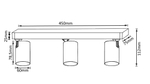 Потолочный светильник Crystal Lux CLT 017CW3 L450 WH