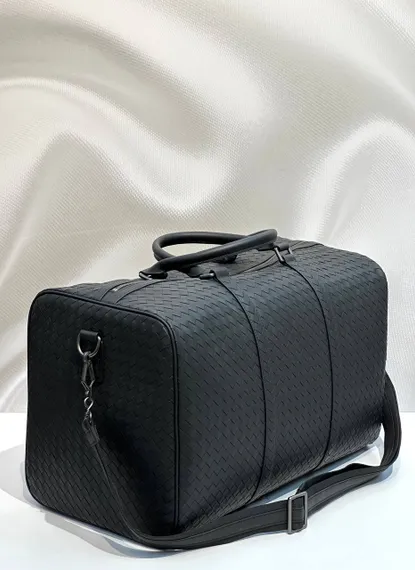 Дорожная сумка Bottega Veneta Intrecciato черный