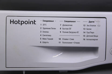 Пластик стиральной машины Hotpoint NSS 6015 W RU