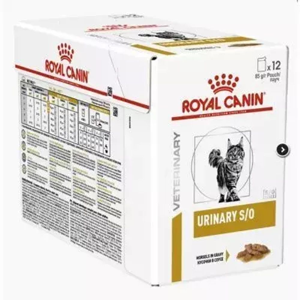 Влажный корм Royal Canin Urinary S/O для кошек при МКБ, в соусе, 28 шт x 85 г