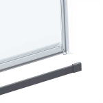 Душевой уголок Vincea Комо Софт (Como Soft) VSR-1CS1012CLGM, 1200*1000, вороненая сталь, стекло прозрачное