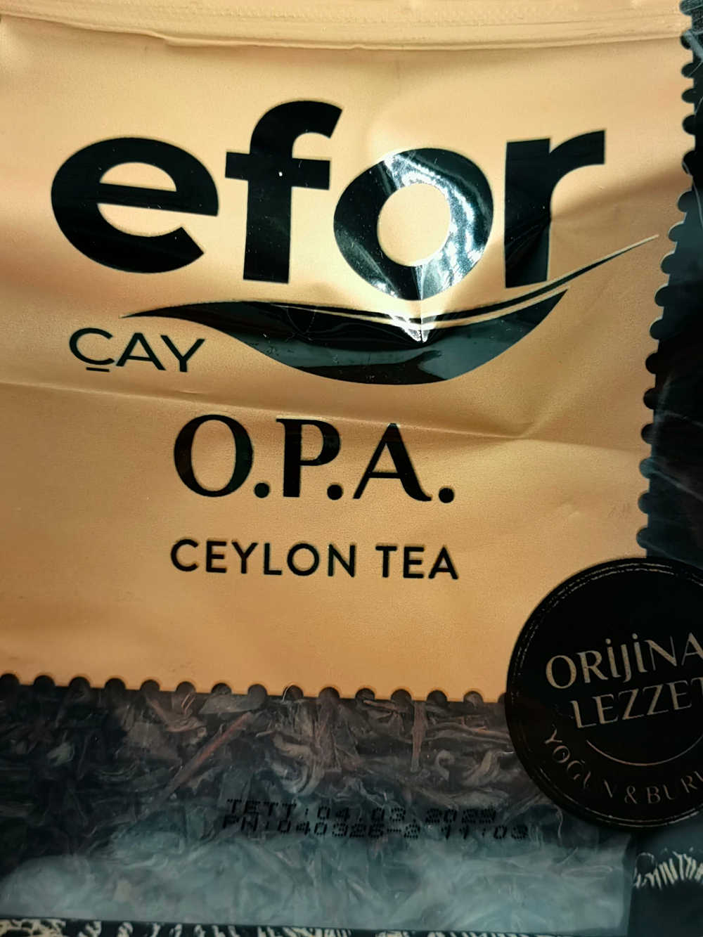 Черный цейлонский чай Efor Opa 400 г (Турция)