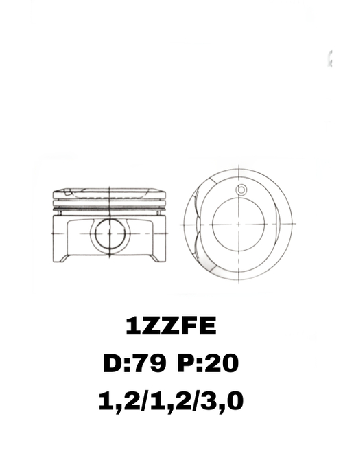 ПОРШНЯ 1ZZFE