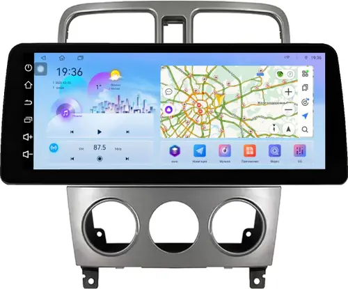 Магнитола для Subaru Forester 2 SG 2002-2007 - FarCar S500+TS10 монитор 12.3" 2K QLED на Android 14, Быстрая, CarPlay, 4G SIM-слот