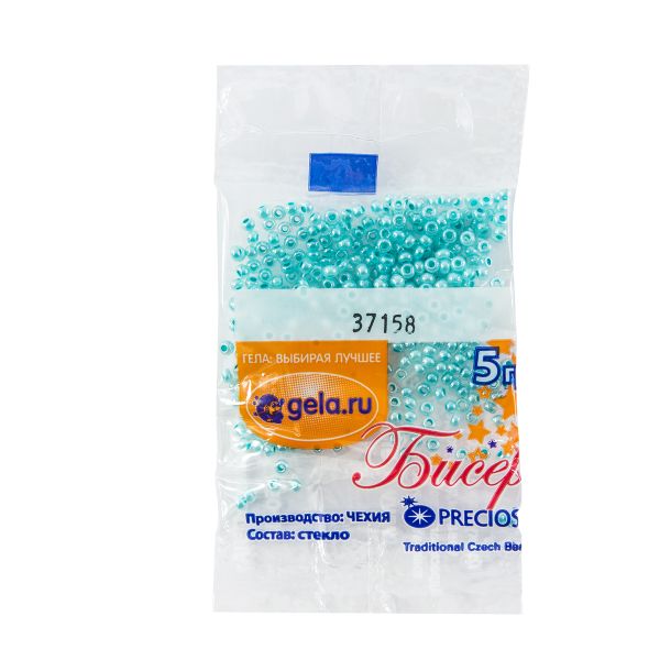 Бисер Preciosa 10/0, 50 г (10 шт по 5 г), цв.37158