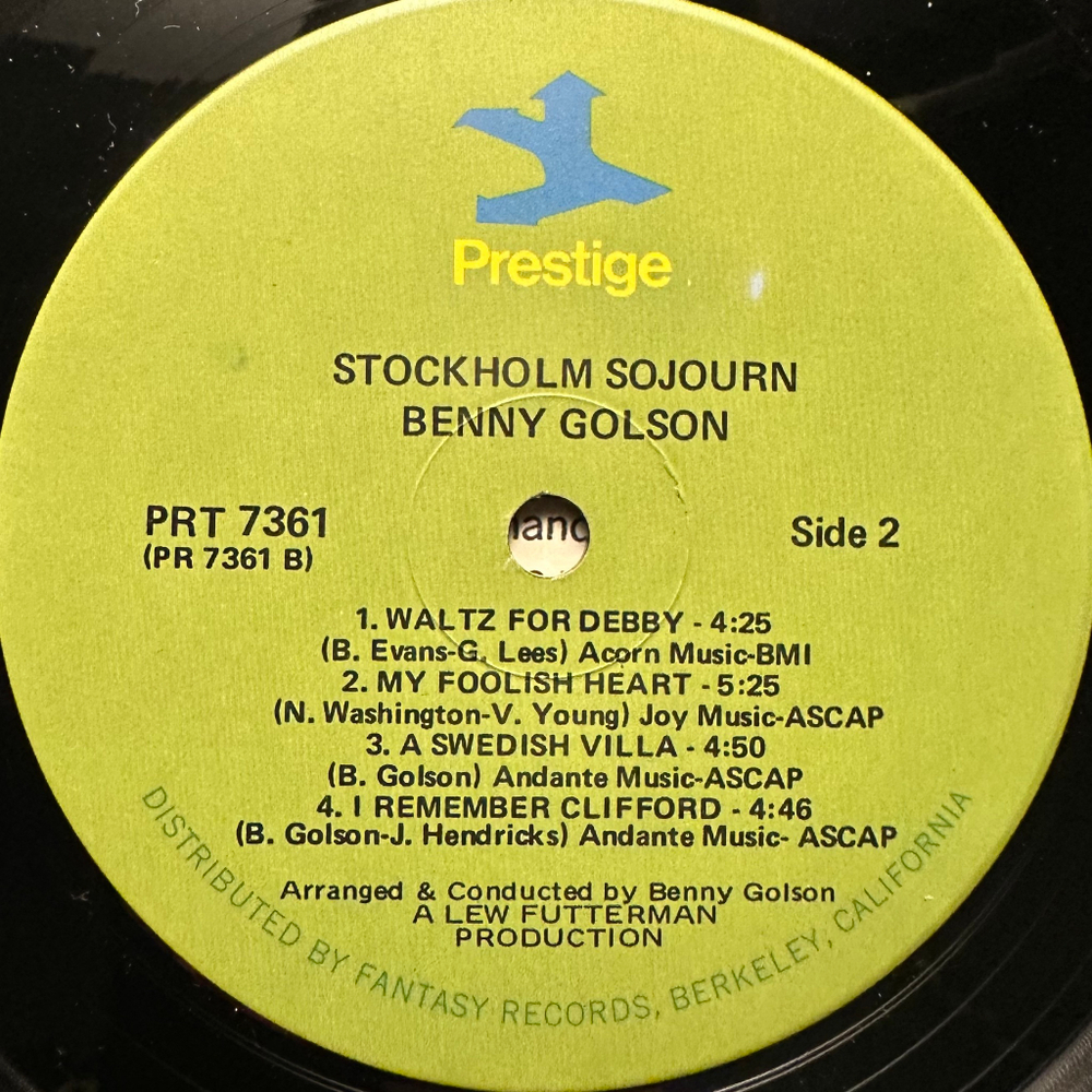 The International Jazz Orchestra Under The Direction Of Benny Golson ‎– Stockholm Sojourn (США)