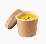 Крышка OSQ Round Bowl kraft lid (375 шт./кор.)