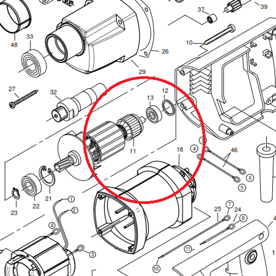 Ротор 230V для EHB 16/2.4 S R/L 7122H100