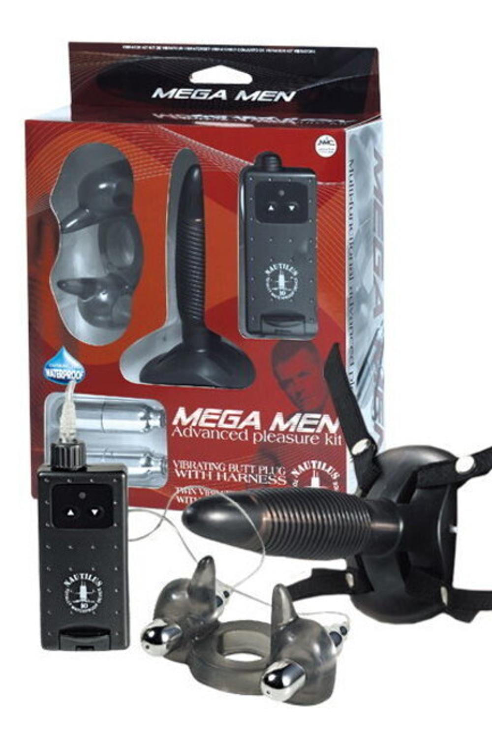 Вибронабор Mega Men (черный) (Цвет: черный)