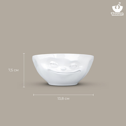 Чаша tassen grinning, 350 мл, белая