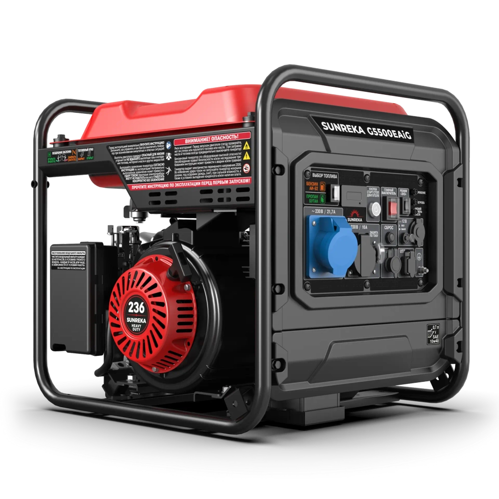 Двухтопливный инверторный генератор SUNREKA G5500EAiG