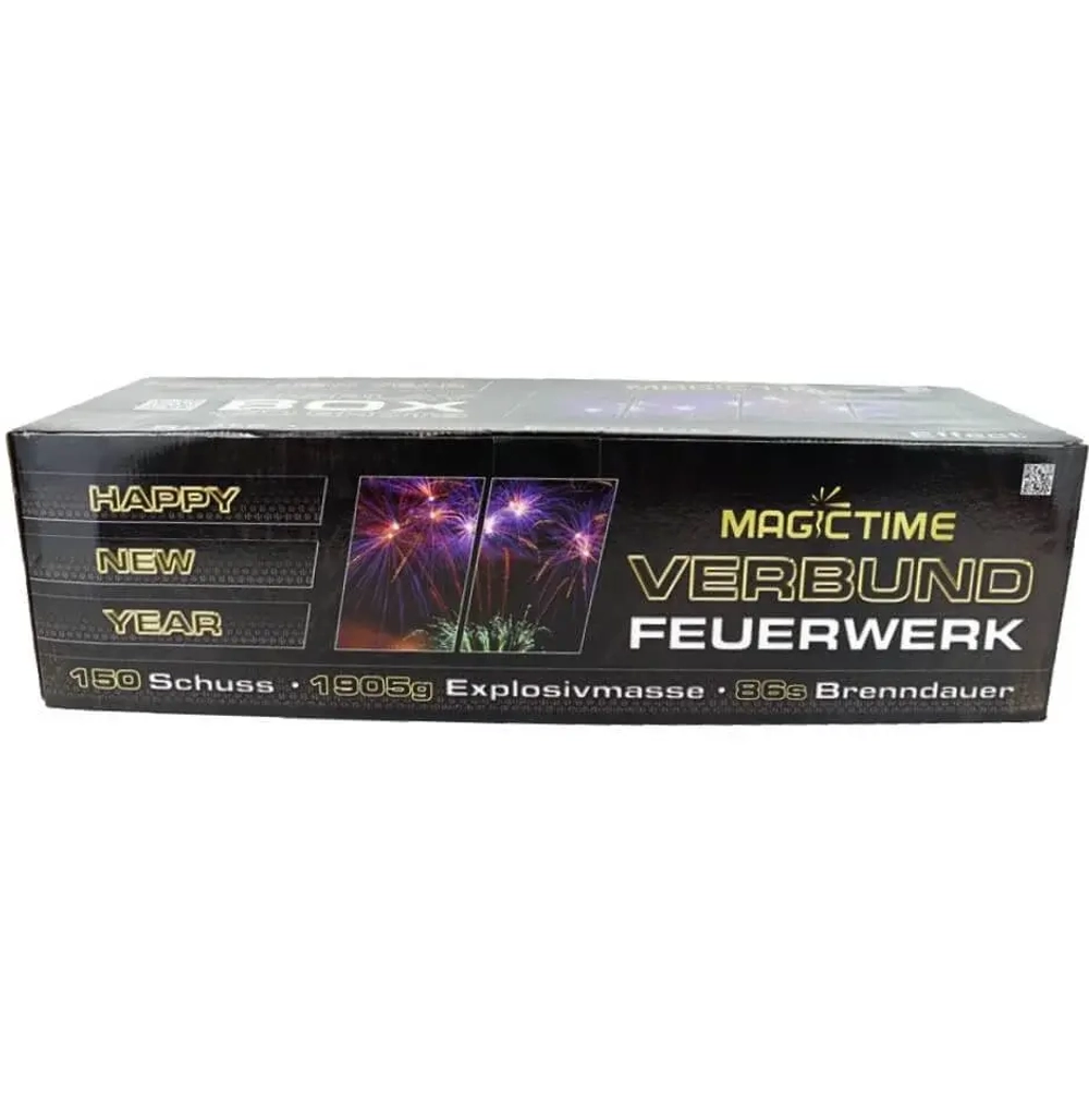 Батарея салютов Happy new year (C7224) от Magictime, 150 выстрелов, 25 мм