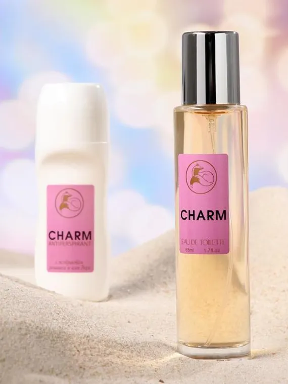 Подарочный набор для женщин Charm: Туалетная вода +дезодорант -антиперспирант