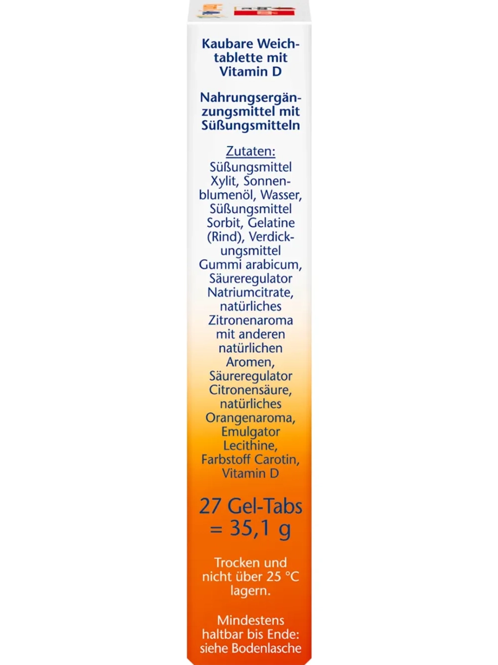 DoppelHerz D3 400 ед. Детские гель-таблетки 27 шт., 35,1 г