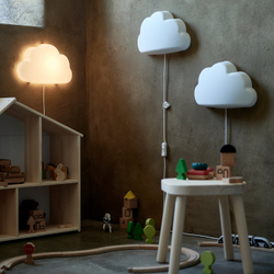 IKEA UPPLYST  (ИКЕА УППЛИСТ)  -  Светильник настенный LED - облако белый