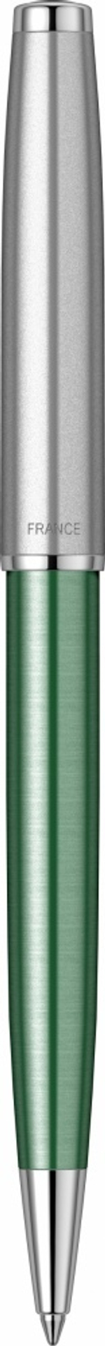 Шариковая ручка Parker Sonnet Essentials Green SB Steel CT 2169365, цвет чернил black, стержень: M, в подарочной упаковке.