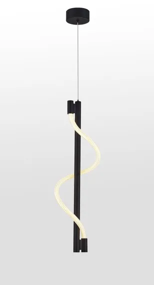 Светильник подвесной светодиодный NewRgy KT757-DW BLACK, 12 Вт, чёрный