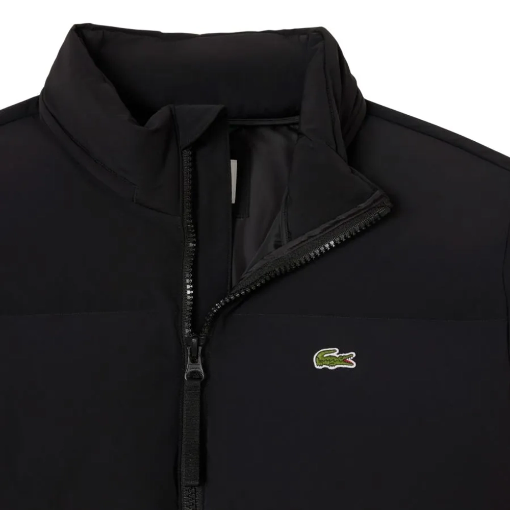 Мужская теннисная куртка Lacoste Water-Repellent Hooded Down - black