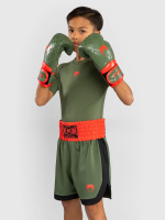 Шорты боксерские детские Venum Classic Army Green/Orange